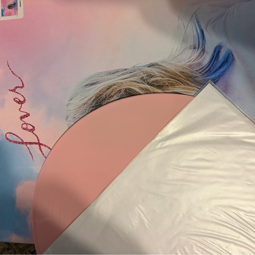 Taylor Swift Lover Vinyl Record 2 LP Pink & Blue - Picture 3 of 5